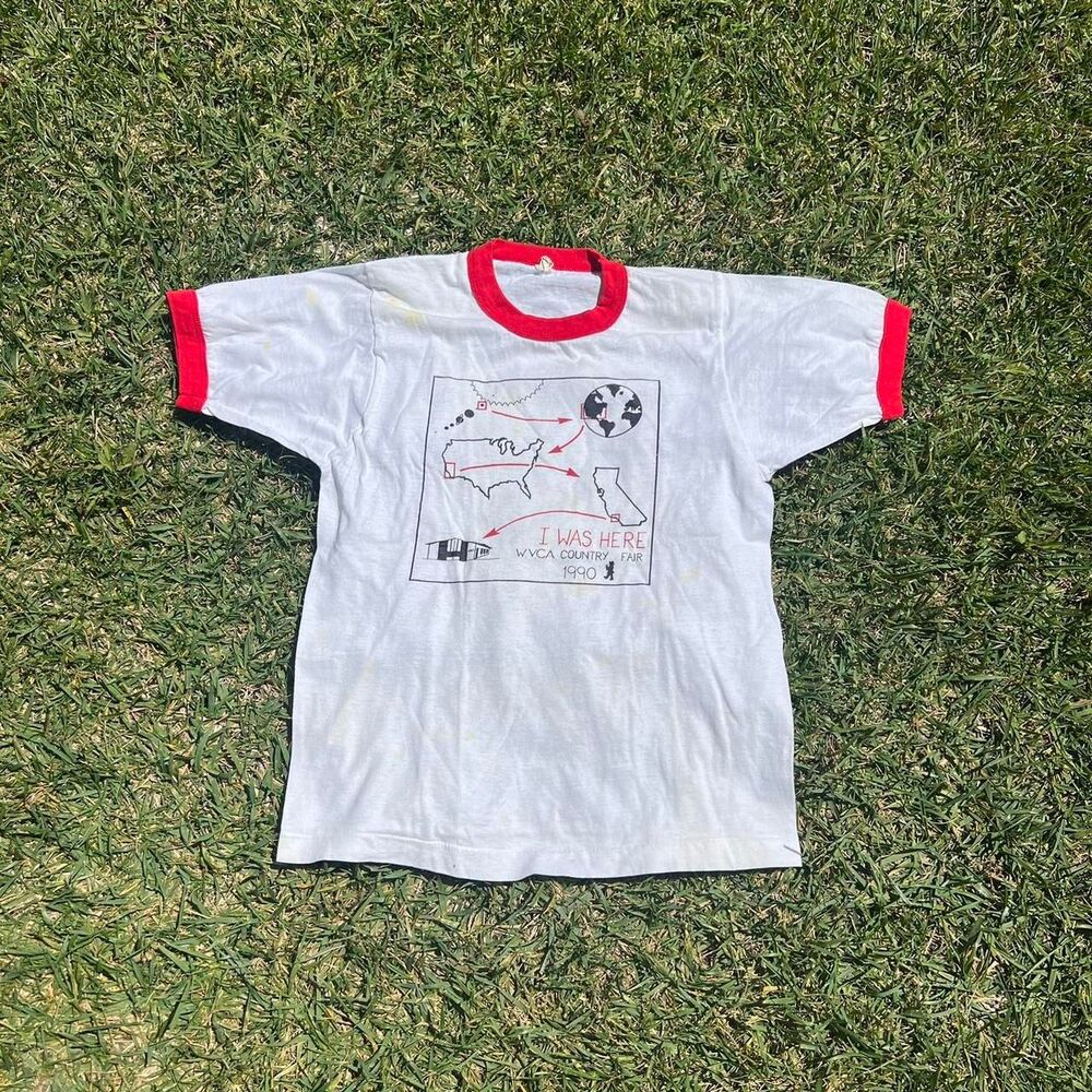 1990 Ringer tee WVCA county fair mens size S Small screen stars